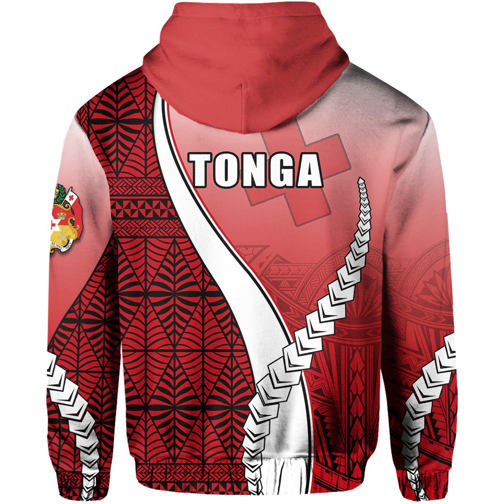 Custom Tonga Rugby Hoodie Confident Polynesian - Polynesian Pride