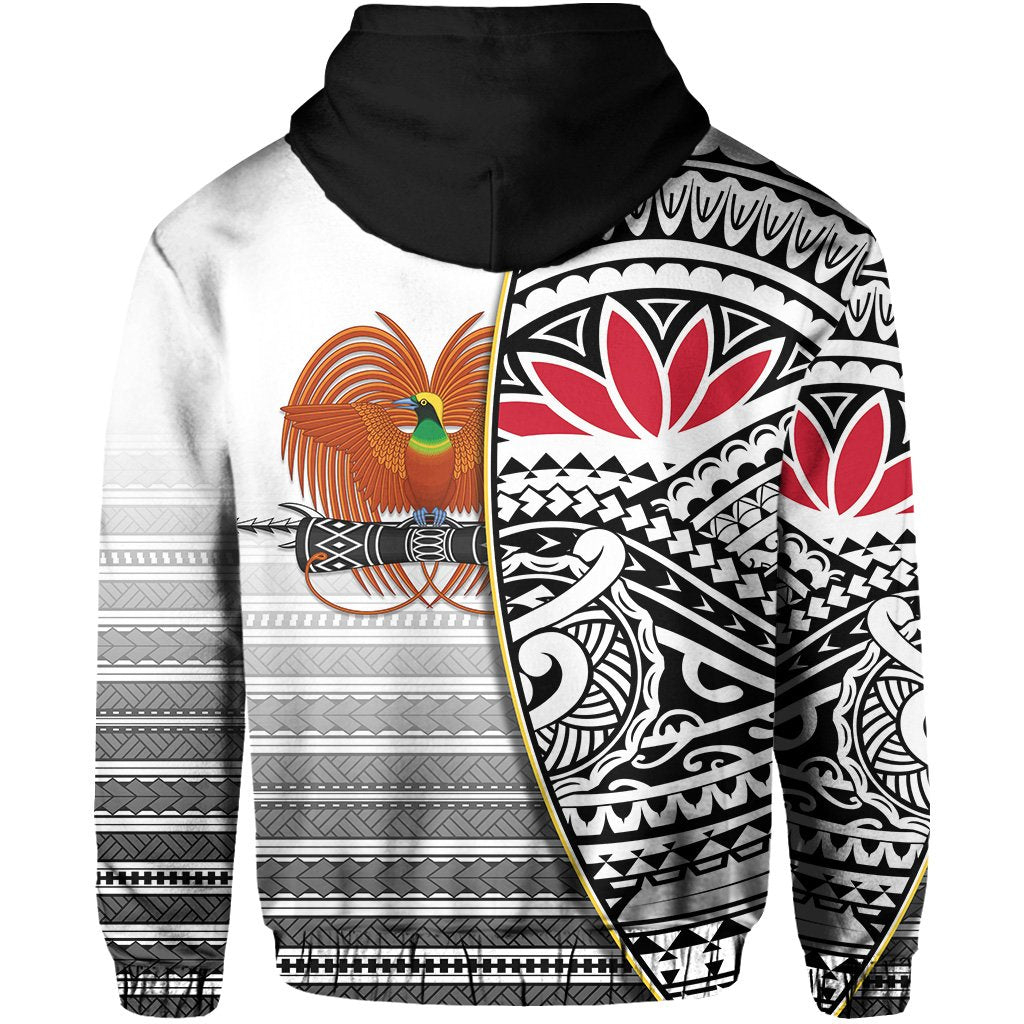 Papua New Guinea Rugby Zip Hoodie PNG Impressive - Polynesian Pride