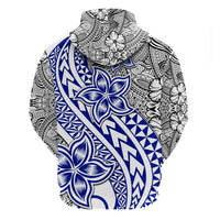 Traditional Polynesian Tribal Tattoo Retro Couple Hoodie Blue LT9 - Polynesian Pride