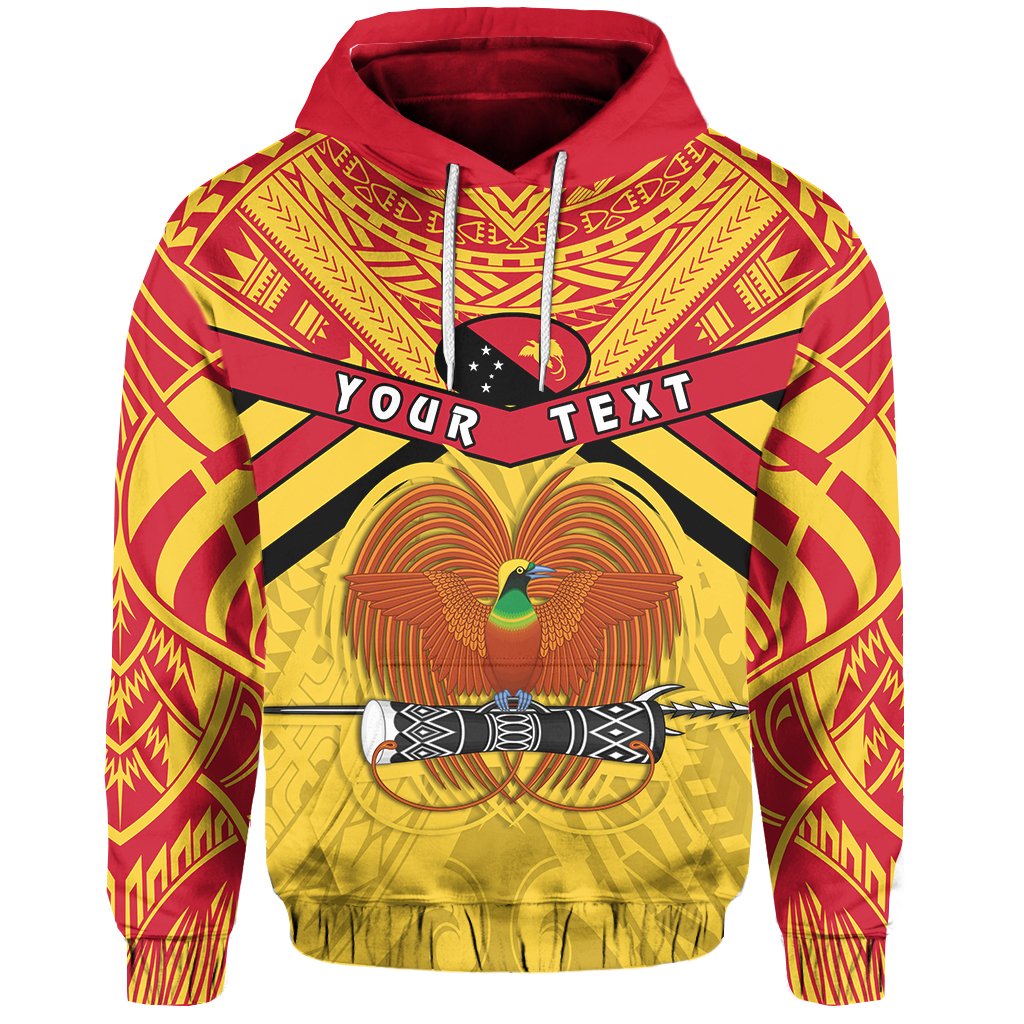 Custom Papua New Guinea Rugby Hoodie PNG The Kumuls Unisex Yellow - Polynesian Pride