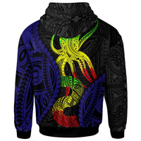 Polynesian Zip up Hoodie Polynesian Octopus Number Style Two - Polynesian Pride