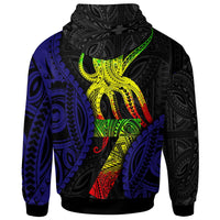 Polynesian Zip up Hoodie Polynesian Octopus Number Style Seven - Polynesian Pride