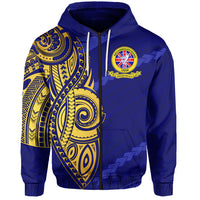 A.K.A (LODONIAN) Ratu Kadavulevu School Zip Hoodie RKS 02 LT13 Unisex Blue - Polynesian Pride