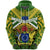 Cook Islands Rugby Zip Hoodie Spirit Unisex Green - Polynesian Pride