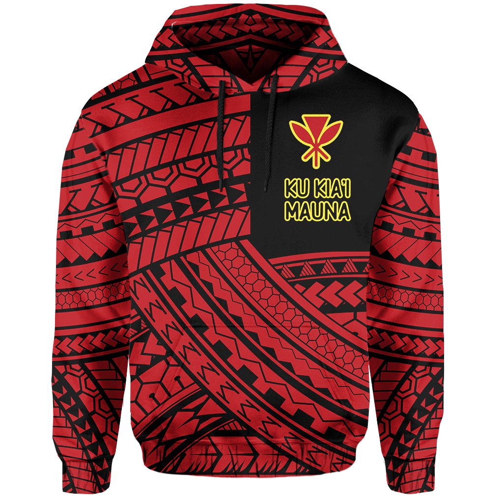 Polynesian Kanaka Maoli Protect Mauna Kea Hawaii Hoodie Quarter Style - Polynesian Pride