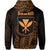 Polynesian Warrior Helmet Kanaka Maoli Hawaii Zip Hoodie - Polynesian Pride