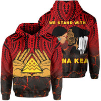 Polynesian Protect We Stand With Mauna Kea Hawaii Hoodie Unisex Art - Polynesian Pride
