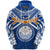 Custom Marshall Islands Rugby Hoodie Forever Unisex Blue - Polynesian Pride