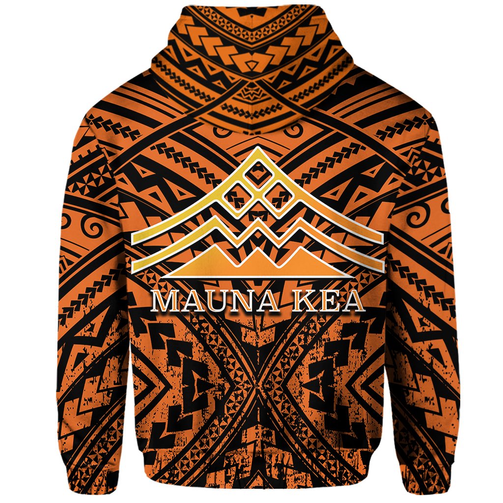 Hawaii Mauna Kea Polynesian Hoodie Kako Style - Polynesian Pride