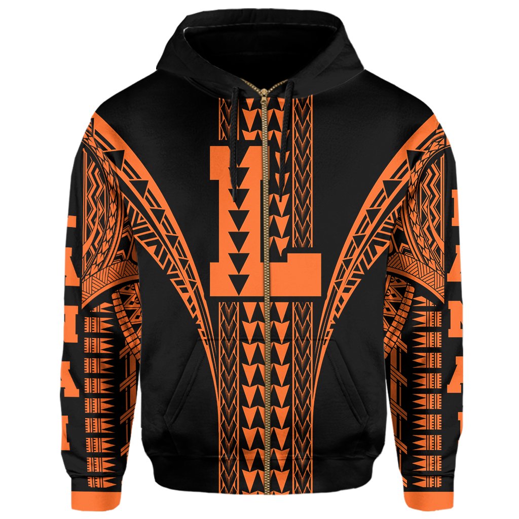 Lanai Island Polynesian Hoodie Zip Comely Style - Polynesian Pride