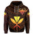 Kanaka Polynesian Hoodie Zip Orange Earth AH - Polynesian Pride