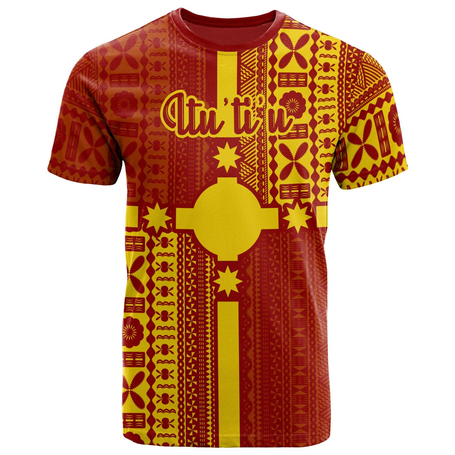Rotuma T Shirt Itutiu Rotuma Flag Style Unisex Red - Polynesian Pride