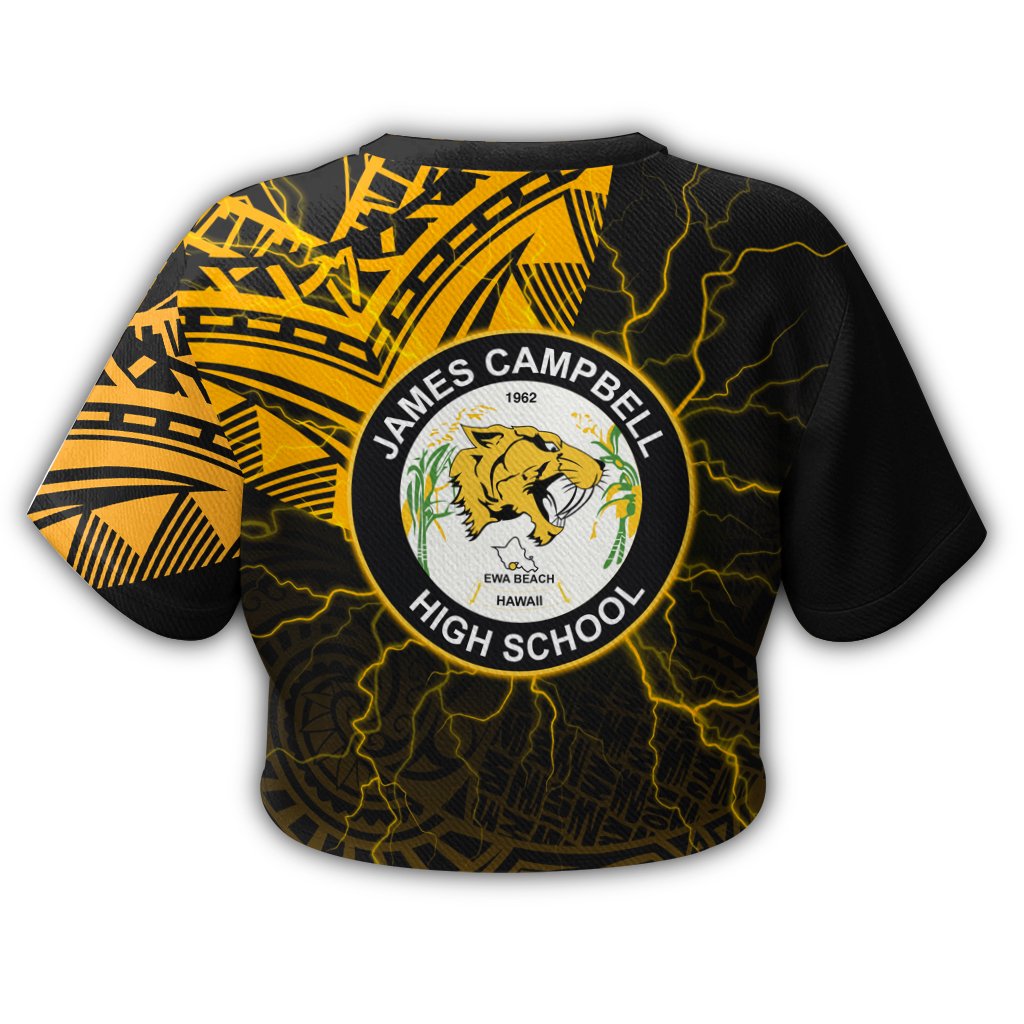 hawaiiCrop Top T - Shirt - James Campbell High Crop Top T - Shirt - Forc Style AH - Polynesian Pride
