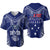 Personalised Toa Samoa Baseball Jersey 685 USO Forever LT7 Blue - Polynesian Pride