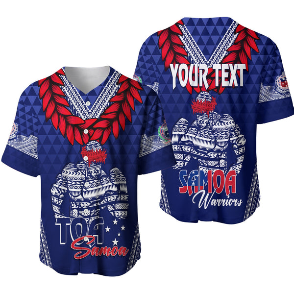 Samoa Independence Day Baseball Jersey Ulafa Polynesian Unique Blue No1 LT9
