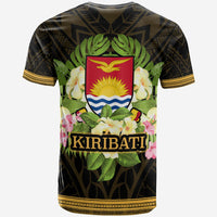 Kiribati T Shirt Polynesian Gold Patterns Collection - Polynesian Pride