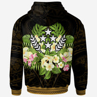 Kosrae State Hoodie Polynesian Gold Patterns Collection - Polynesian Pride