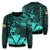 Hawaiian King Kanaka Map Polynesian Kahoolawe Sweatshirt - Turquoise - Hala Style - AH Unisex Turquoise - Polynesian Pride