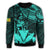 Hawaiian King Kanaka Map Polynesian Kahoolawe Sweatshirt - Turquoise - Hala Style - AH - Polynesian Pride