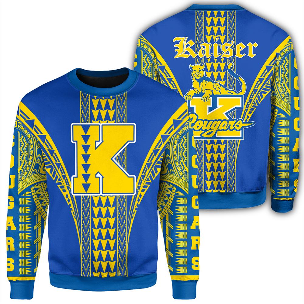 Hawaii - Kaiser High Sweatshirt - AH Unisex Blue - Polynesian Pride