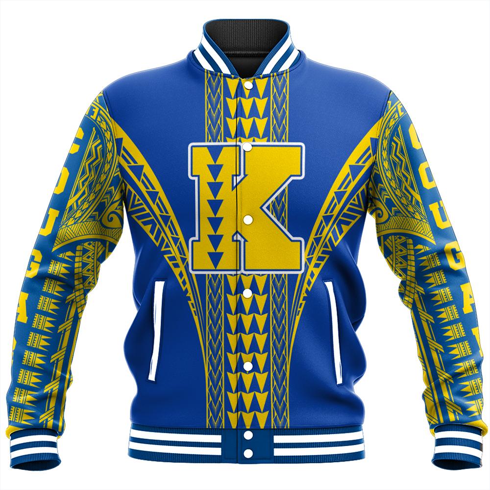 Hawaii Baseball Jacket - Kaiser High Baseball Jacket - AH Unisex Blue - Polynesian Pride