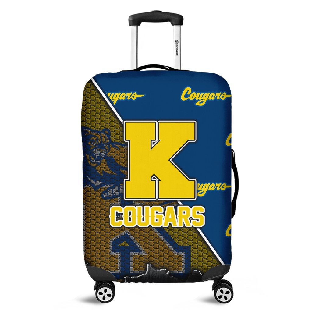 Hawaii Luggage Cover - Kaiser High Luggage Cover - AH Yellow - Polynesian Pride