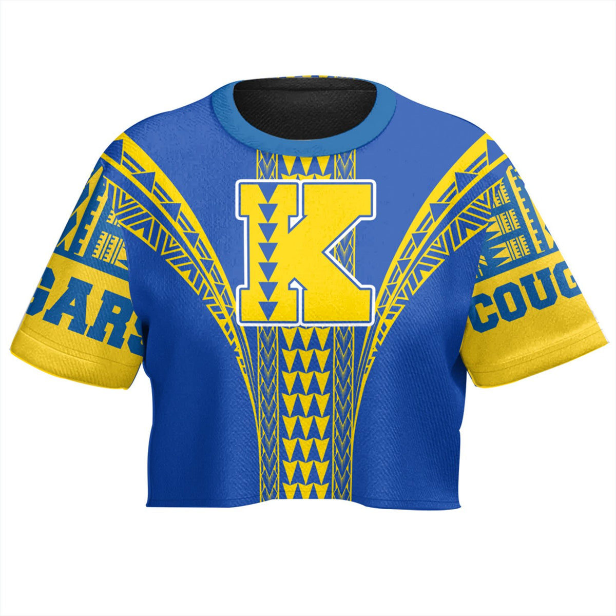 Hawaii - Kaiser High All - over Print Crop Top T-shirt AH - Polynesian Pride