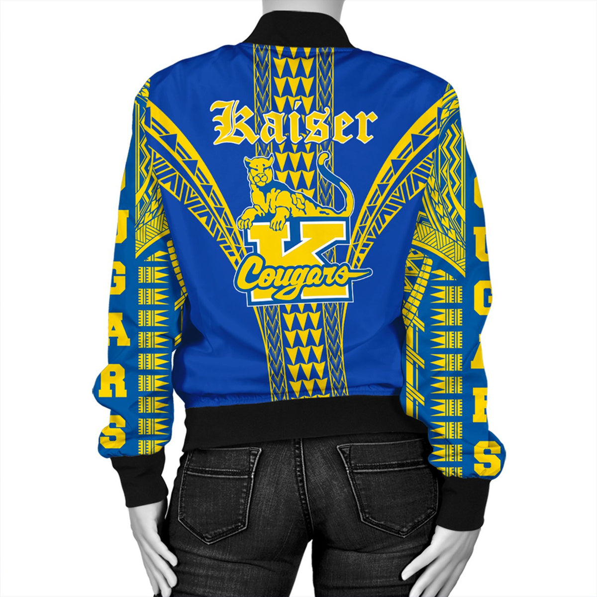 Hawaii Bomber Jacket - Kaiser High Bomber Jacket AH - Polynesian Pride