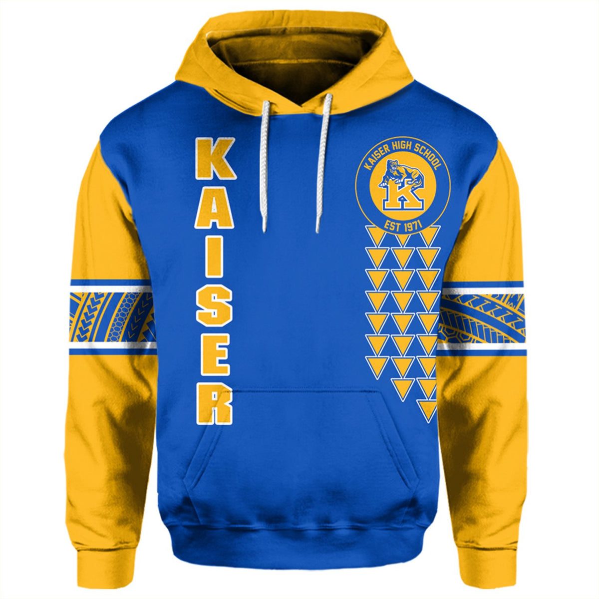 Custom Hawaii Hoodie Kaiser High Custom Your Class Pullover Hoodie - Polynesian Pride