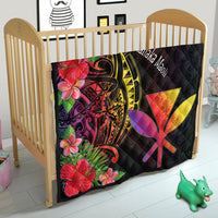 Hawaii Kanaka Maoli Premium Quilt - Tropical Hippie Style - Polynesian Pride