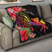 Hawaii Kanaka Maoli Premium Quilt - Tropical Hippie Style - Polynesian Pride