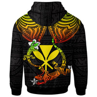 Hawaii Kanaka Maoli Zip up Hoodie Lizard Good Chest - Polynesian Pride