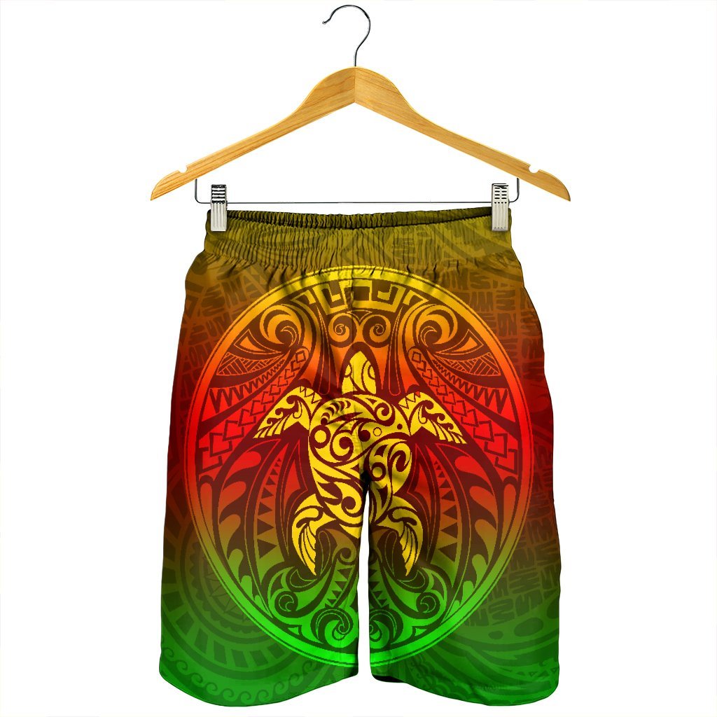Kanaka Maoli Turtle Polynesian Men's Shorts - AH - Polynesian Pride