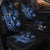 Kanaka Map Hibiscus Plumeria Turtle Art Blue Polynesian Car Seat Covers - AH - Polynesian Pride