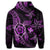Kanaka Map Hibiscus Plumeria Turtle Art Pink Polynesian Zip Hoodie - Polynesian Pride