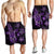 Kanaka Map Hibiscus Plumeria Turtle Art Violet Polynesian Men's Shorts - AH - Polynesian Pride