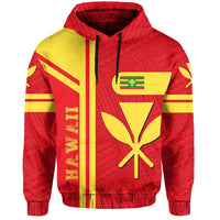 Kanaka Maoli Flag Polynesian Hoodie Morale Style - Polynesian Pride