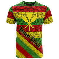 Hawaii Custom T Shirt Kanaka Maoli With Bamboo Patterns LT10 - Polynesian Pride