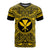 Kanaka Maoli All T Shirt Kanaka Maoli Coat Of Arms Polynesian Gold Black Unisex Gold - Polynesian Pride