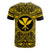 Kanaka Maoli All T Shirt Kanaka Maoli Coat Of Arms Polynesian Gold Black - Polynesian Pride