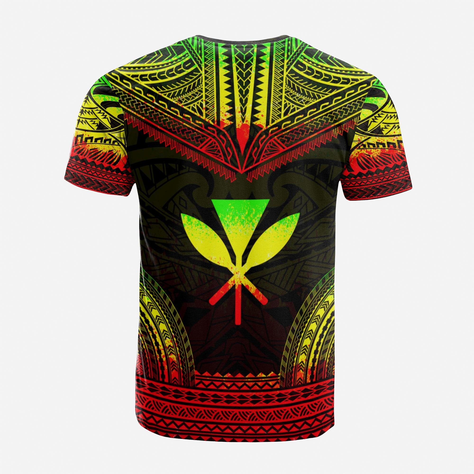 Hawaii Custom T Shirt Kanaka Maoli Polynesian Chief Tattoo Reggae Version Unisex Reggae - Polynesian Pride