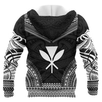 Kanaka Maoli Polynesian Chief Custom Zip up Hoodie Black Version Unisex Black - Polynesian Pride