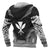 Kanaka Maoli Polynesian Chief Custom Zip up Hoodie Black Version - Polynesian Pride