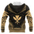 Kanaka Maoli Polynesian Chief Custom Zip up Hoodie Gold Version Unisex Gold - Polynesian Pride