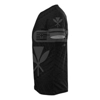 Kanaka Polynesian T Shirt Gray Morale Style - Polynesian Pride