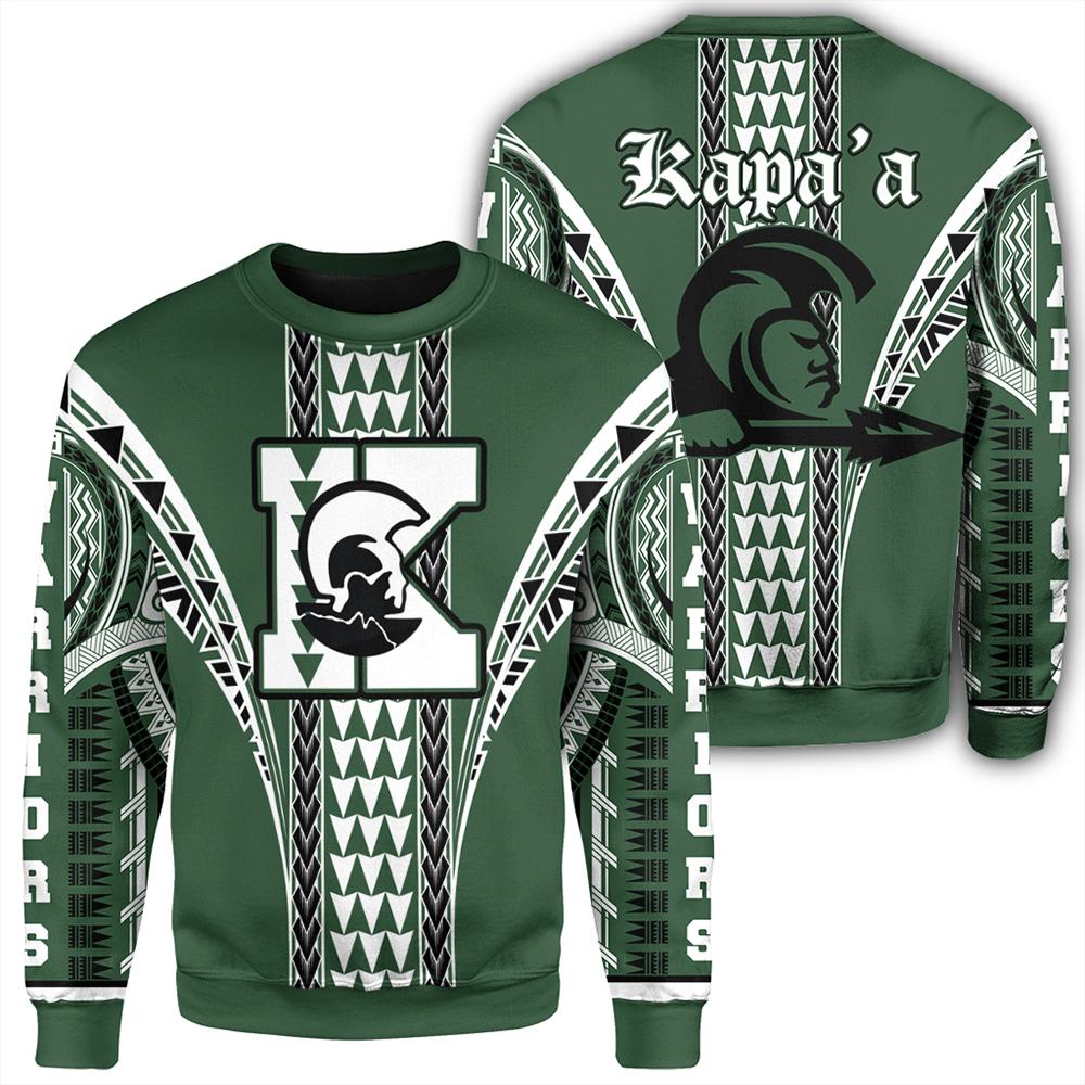 Hawaii - Kapaa High Sweatshirt - AH Unisex Green - Polynesian Pride
