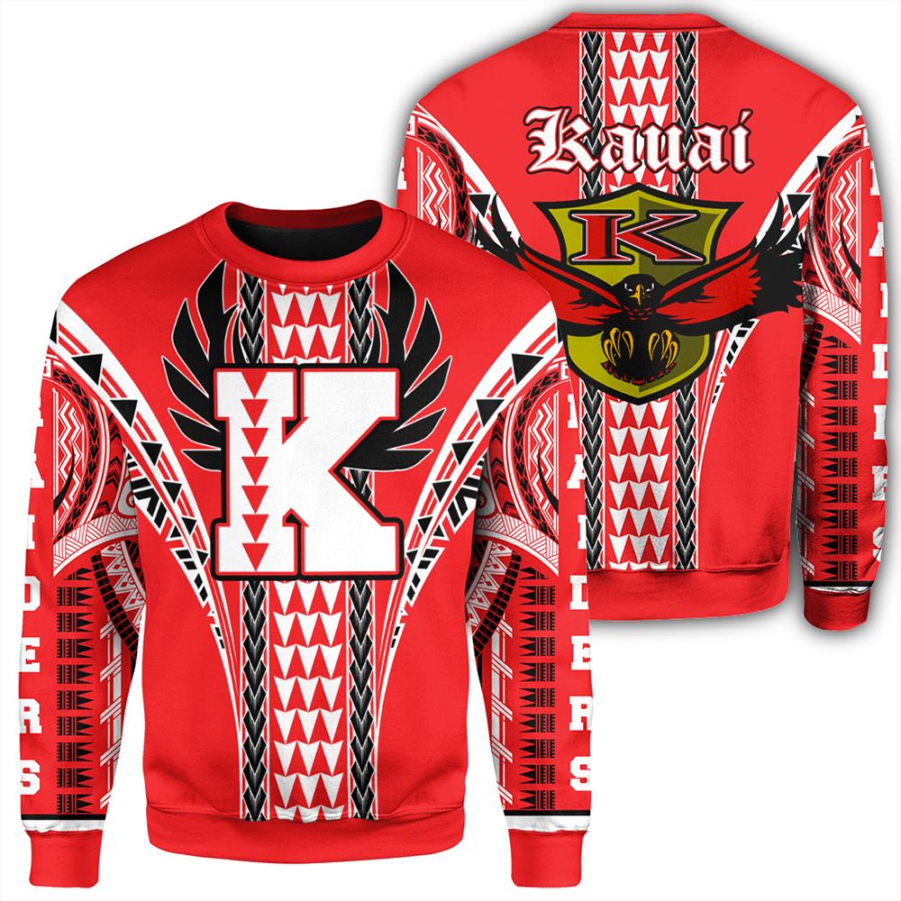 Hawaii - Kauai High Sweatshirt - AH Unisex Red - Polynesian Pride