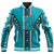 Hawaii Baseball Jacket - King Kekaulike High Baseball Jacket - AH Unisex Turquoise - Polynesian Pride