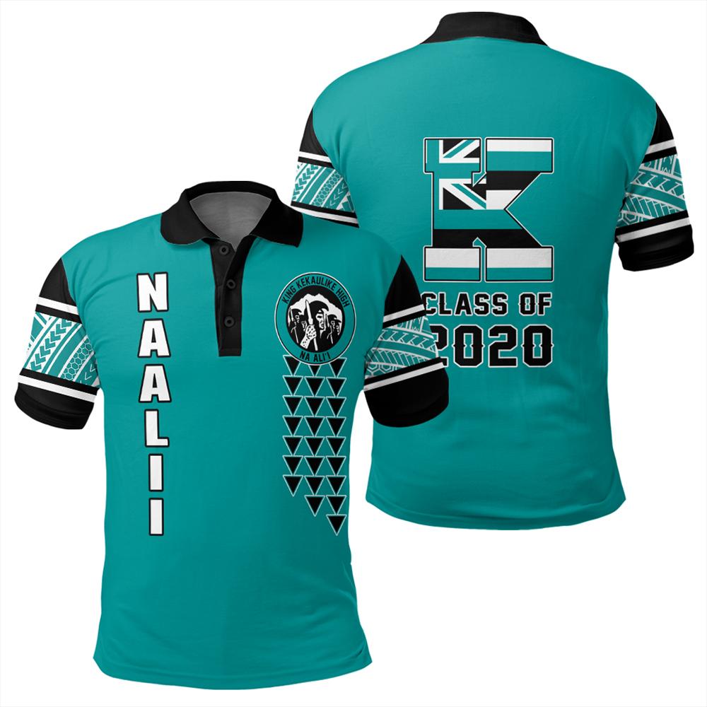Custom Hawaii Polo Shirt King Kekaulike High Custom Your Class Polo Shirt Unisex Turquoise - Polynesian Pride