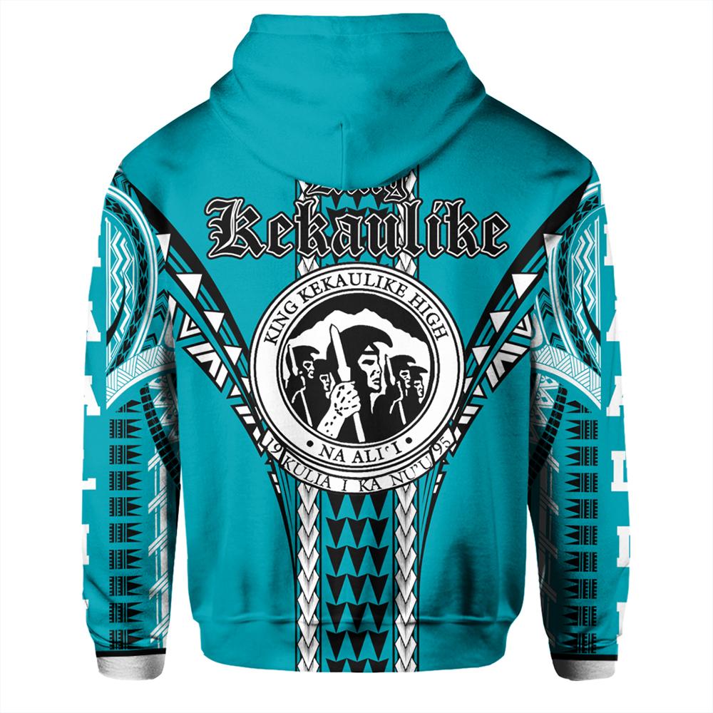 Hawaii Hoodie King Kekaulike High Zip Hoodie - Polynesian Pride